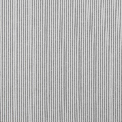 Stoff Baumwolle Webware Streifen hellgrau Weiß