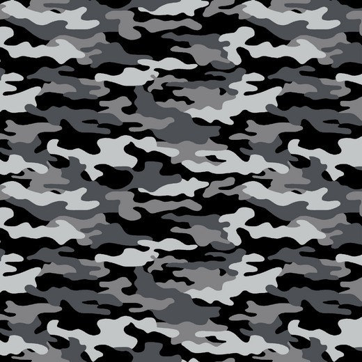 Stoff Baumwolle Popelin Camouflage Flecktarn Militär grau