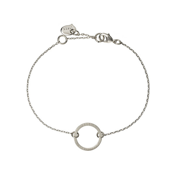 Small circle bracelet 01-Silver Finishing