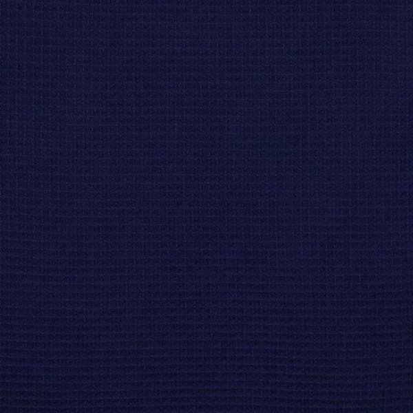 Stoff Baumwolle Waffel Waffelstrick dunkelblau Navy Waffle -11