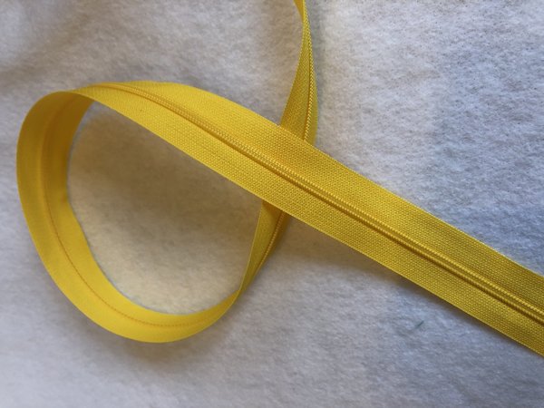 Endlosreißverschluss 3mm gelb