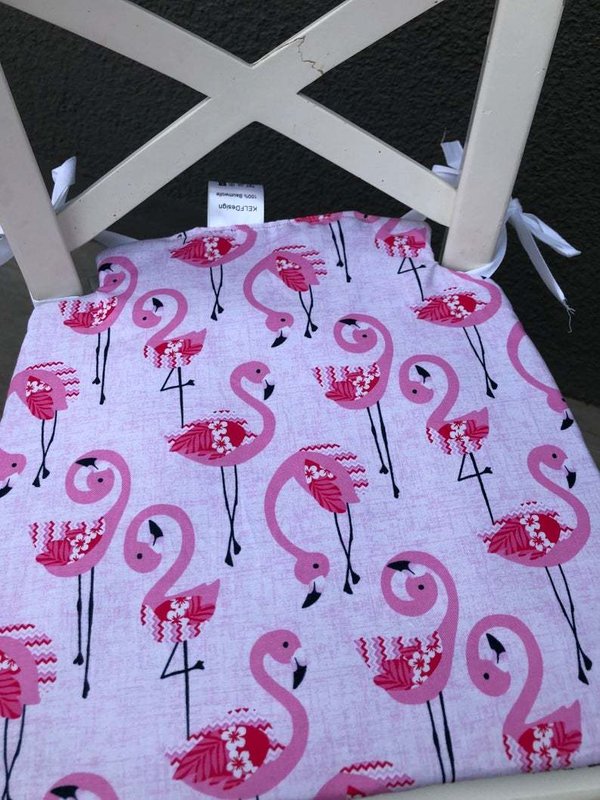 Sitzkissen für Ikea Ingolf Flamingos
