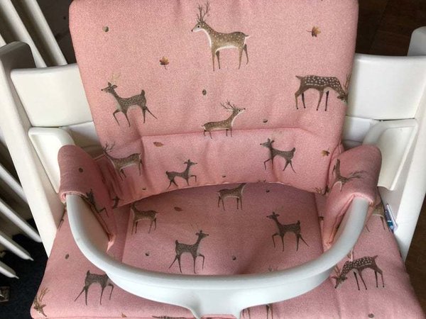 Sitzkissen Bezug Babyset TrippTrapp von Stokke Reh rosa