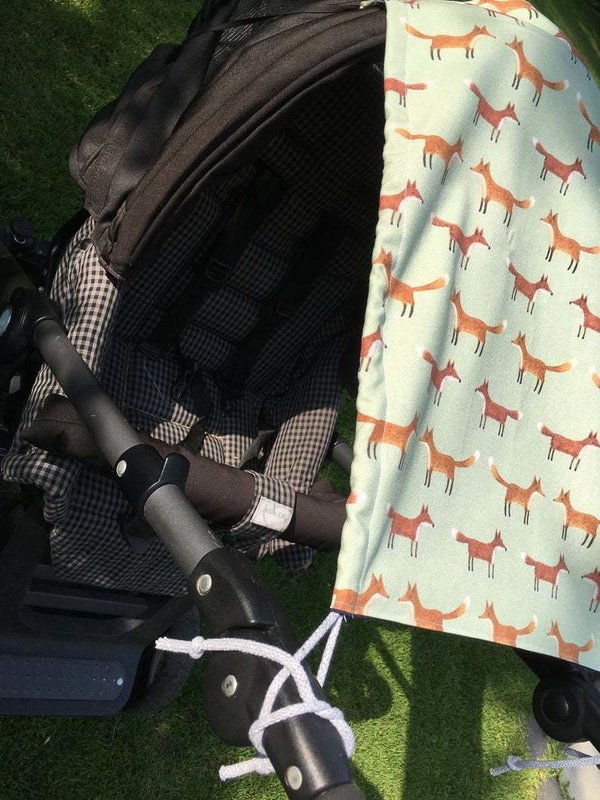 Sonnensegel UV Schutz 50+ Kinderwagen Sonnenschutz Fuchs